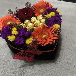 Mother’s Day Flower Heart Box