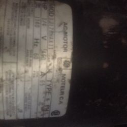 Electric Motor By General Electric 1/4HP , 3phase ,460 Volts