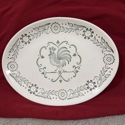 Rooster Serving Dish Oval
