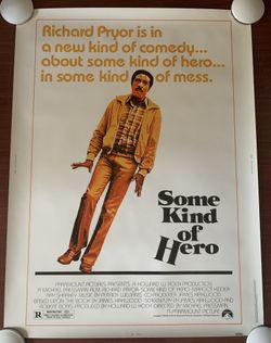 SOME KIND OF HERO Original 1982 Never Folded Studio Release 30”x40” Movie Poster‼️ RICHARD PRYOR‼️