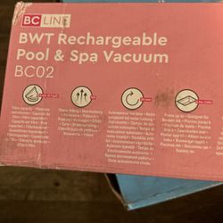 BWT Rechargeable Pool & Spa Vacuume