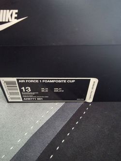 Nike Air Force 1 Foamposite Cup Size 13