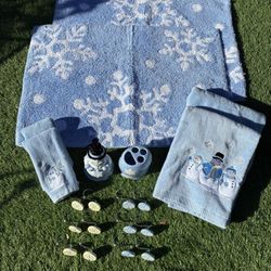 Snowflake Bathroom Set 20 Pc New