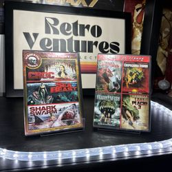 Maneater Series w Nights Of Terror Collection DVD Lot 7 Movies Lake Placid 3 VG+