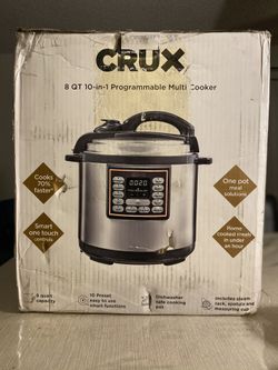 Crux 8 QT 10-in-1 programmable multi cooker