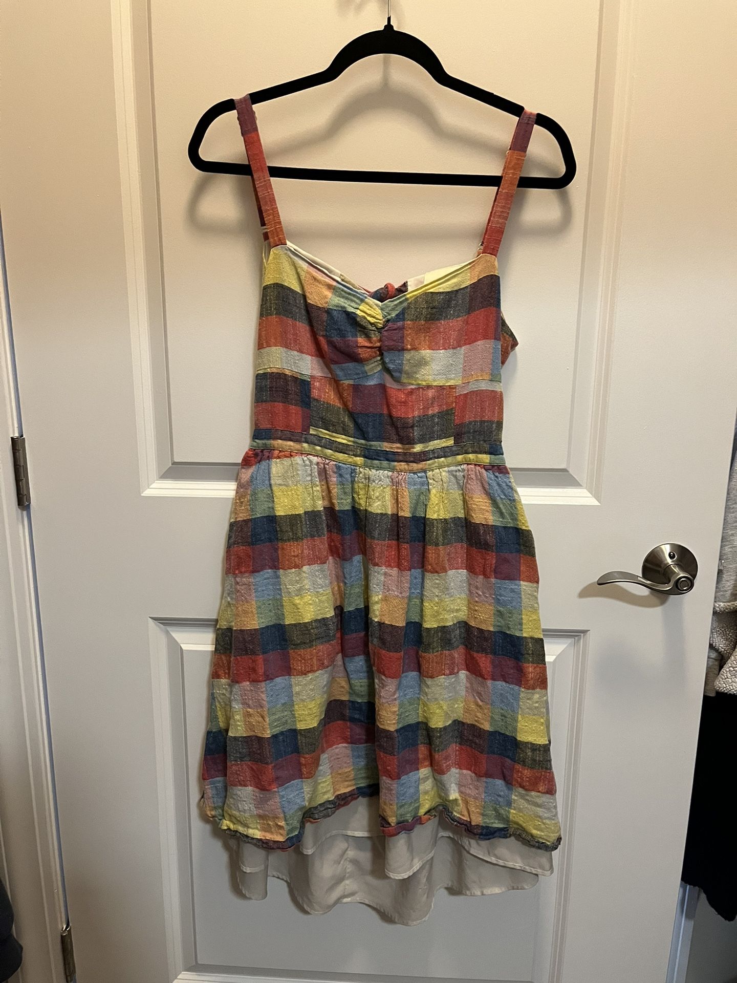 Plaid Backless Sundress