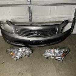 Infiniti G35 G37 Bumper And Headlights 