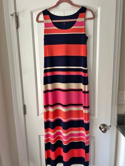 JESSICA HOWARD MAXI DRESS-SIZE SMALL-MULTI-COLOR