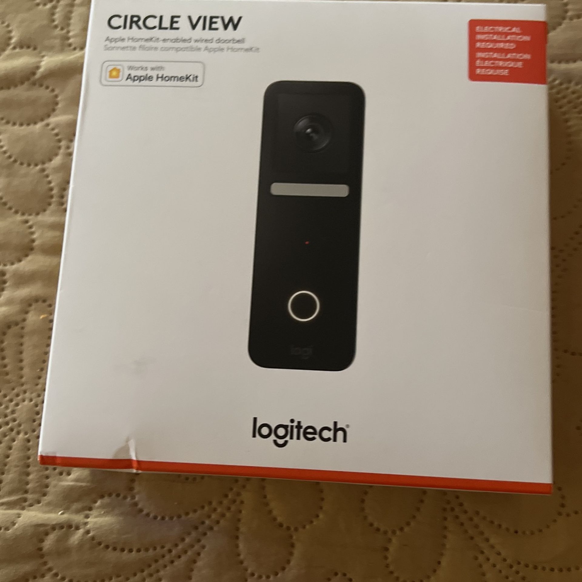 Logitech Circle View Apple HomeKit enabled Wired Doorbell with