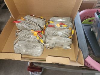 Security camera wires