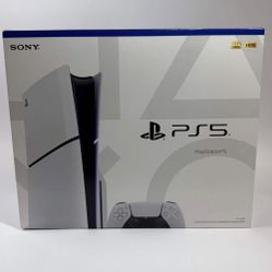 New Sony PlayStation 5 Slim Disc Edition PS5 1TB White Console Gaming System 