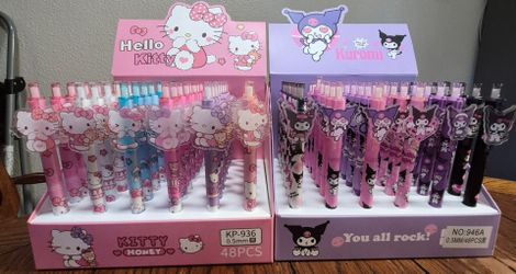 Hello Kitty and Kuromi Pens