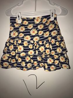 Girls sunflower skirt size 12