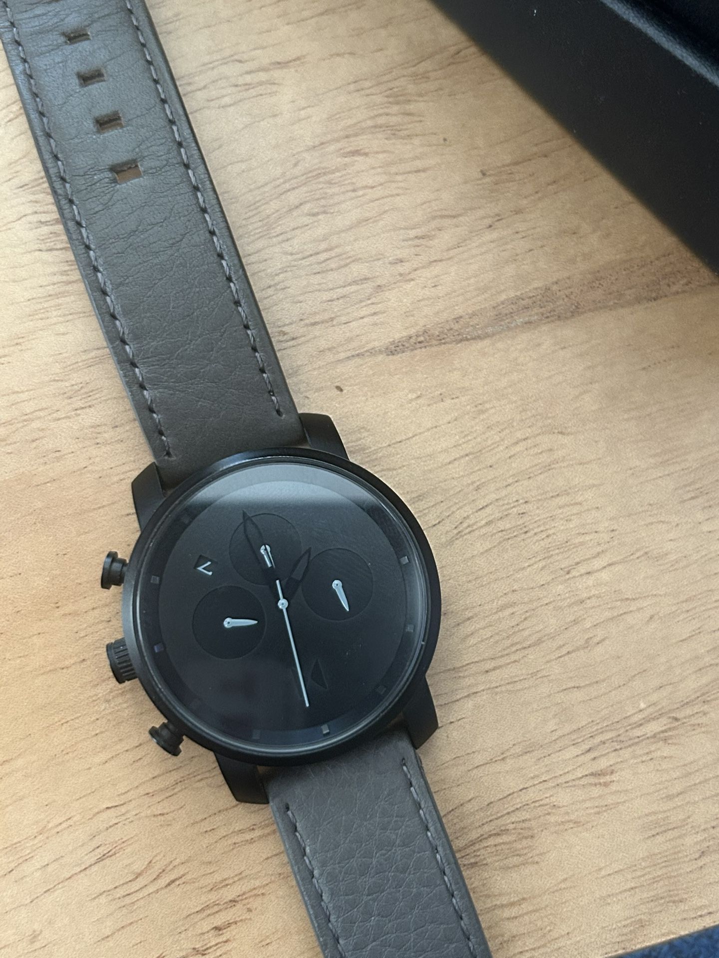 MVMT Watch. 42mm. Grey With Black Face.