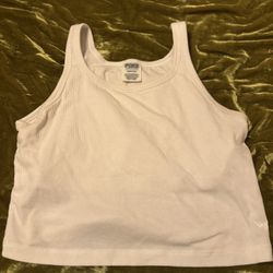 Large Pink White Top/bra 