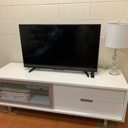 TV Console White New