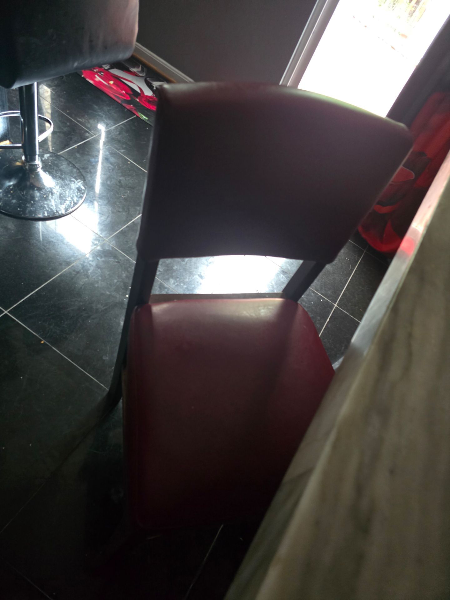 Six chairs table not included