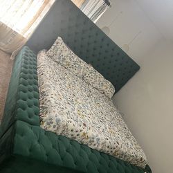 Green King Size Bed