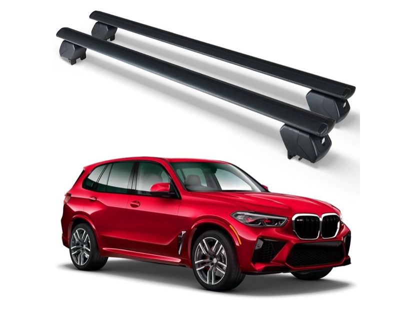 Heavy Duty Cross Bar Roof Racks 2007-2024 BMW X5 With Side Rails
