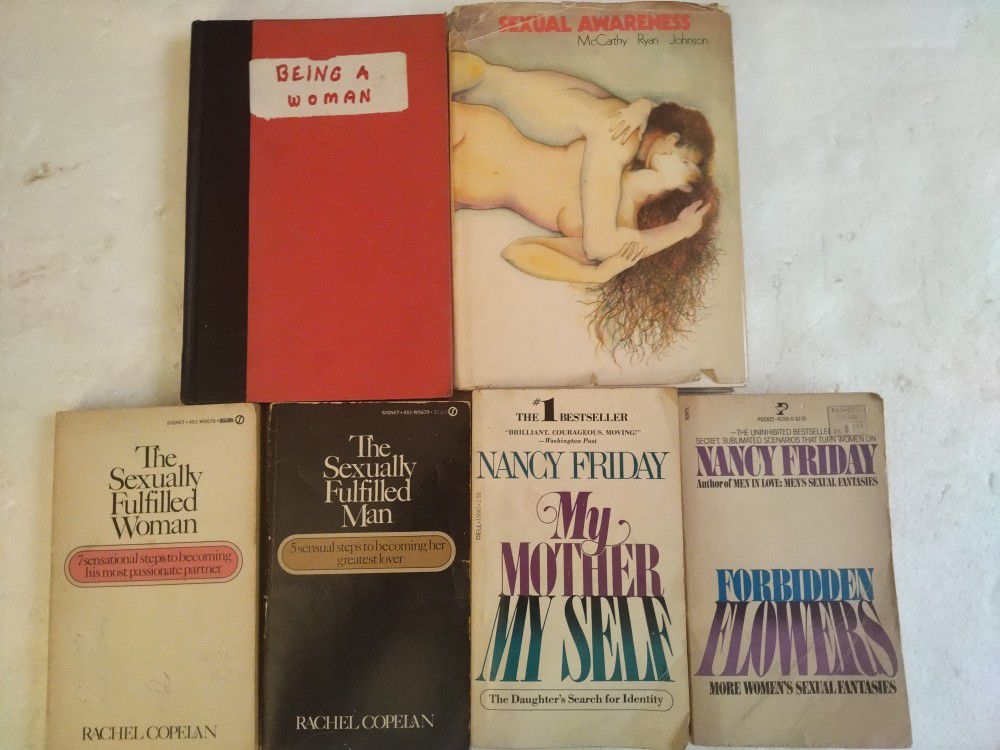 Book bundle (6) Sensually Self Help 2 hard cover 4 paperback all in good condition