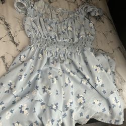 Blue Floral Dress