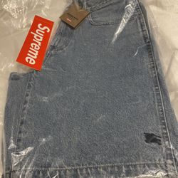 Supreme Burberry Denim Short