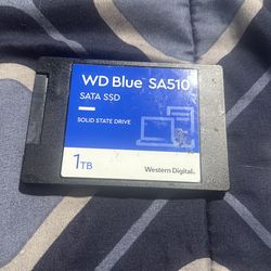 Western Digital 1TB WD Blue SA510 SATA Internal Solid State Drive SSD - SATA III 6 Gb/s, 2.5"/7mm, Up to 560 MB/s - WDS100T3B0A