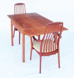 Mid Century Modern Teak Danish Ansager Expandable Table