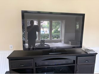 Samsung 63” plasma tv and Toshiba soundbar