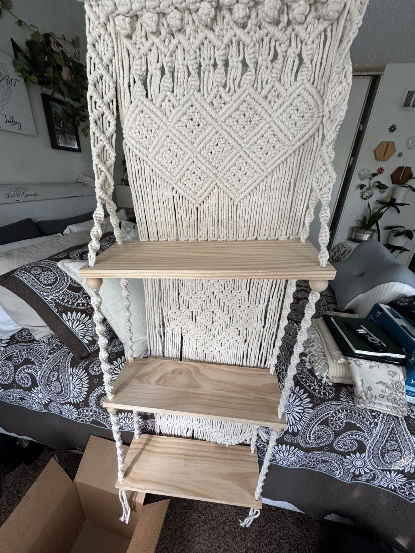 Macrame Hanging Shelf 