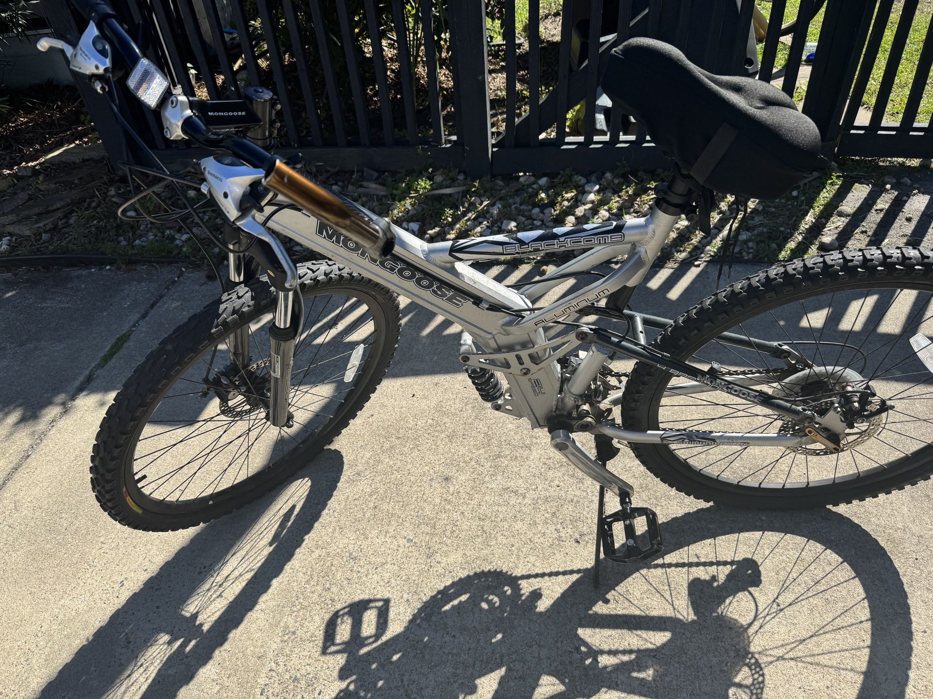 Mongoose Blackcomb Men's 26 inch Wheels, Mountain Bike, 24 Speeds,