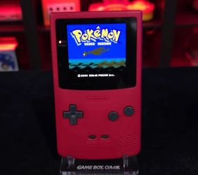 Nintendo Gameboy Color Console - Berry Red
