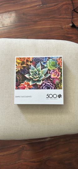 Simple Succulents 500 Piece Jigsaw Puzzle