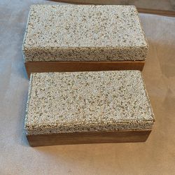 Beaded Wood Boxes