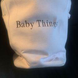 Pink “Baby Things” Cloth Basket   16’  Width By 13’ Height  ( Pick Up Only Near Labrea & San Vicente 90019) 