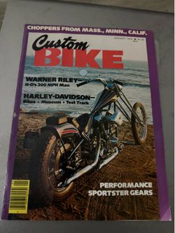 Lot of 9 Vintage Motorcycle Magazines 1(contact info removed) Custom Bike Big Bike Biker