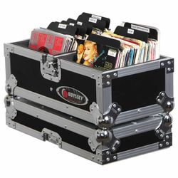 Odyssey FZ45120, Utility Flight Case for 120 7 Vinyl Records - Black & Silver