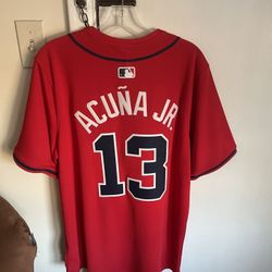 Ronald Acuna Jr. Atlanta Braves Nike Men’s MLB Vapor Jersey L