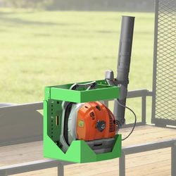 Adjustable Backpack Blower Rack Holder Lockable Trailer Mount for Stihl Echo