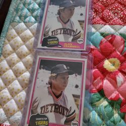 Alan Trammell 2 1981 Topps Baseball Cards 