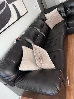 Leather couch