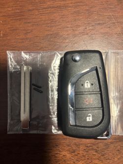 SUPALAND Key Fob Fits for Toyota Camry Corolla 2018 2019 2020 2021 2022 2023 2024 2025 Keyless Entry Remote Control Flip Key Replacement FCC ID: HYQ12