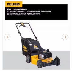 21 in. 150cc Briggs and Stratton 625ex Engine Rear Wheel Drive 2-in-1 Gas Self Propelled Walk Behind Lawn Mower