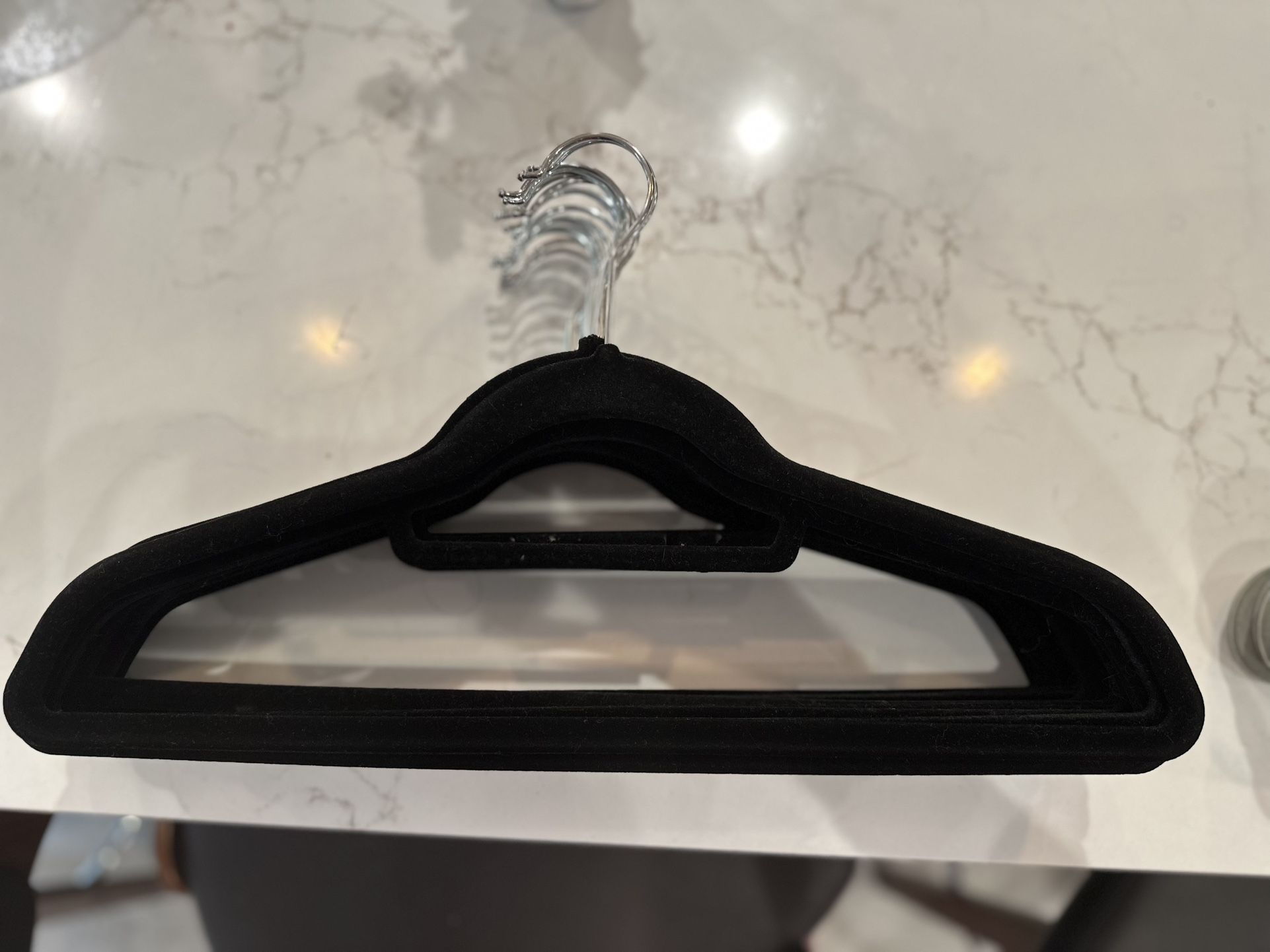 16 Black Velvet Hangers