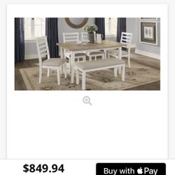 5-Piece Dining Set – Table & 4 Chairs 