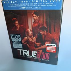 True Blood: The Complete Fourth Season (Blu-Ray) & DVD. BRAND NEW! FACTORY SEAL.