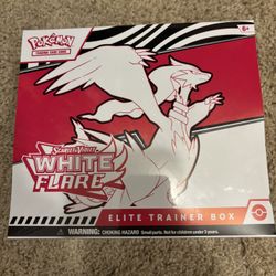 White Flare Elite Trainer Box Pokemon 