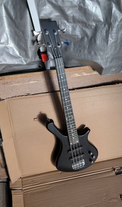 Ktaxon 34in 4-String Electric Bass Guitar for Student Beginners, Black