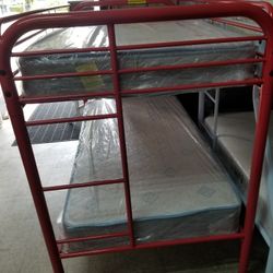 New Twin/Twin Bunk Metal Bed Only $280