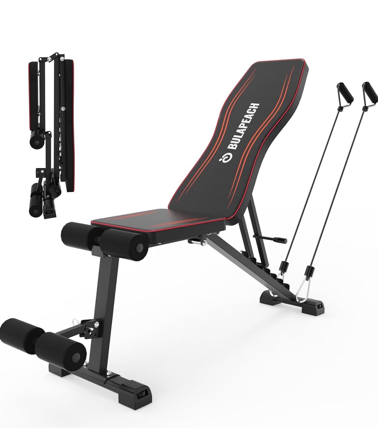 Adjustable Weight Bench Workout Bench for Home Gym, Foldable Workout Bench 700LBS Weight Capacity for Full Body Strength Training,Incline Flat Decline